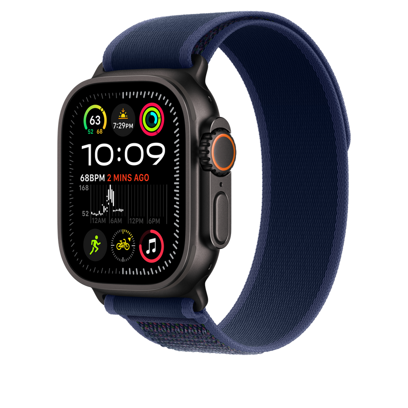 Apple pašček Trail Loop M/L v modri barvi za Apple Watch velikosti 49 mm - iSTYLE SI