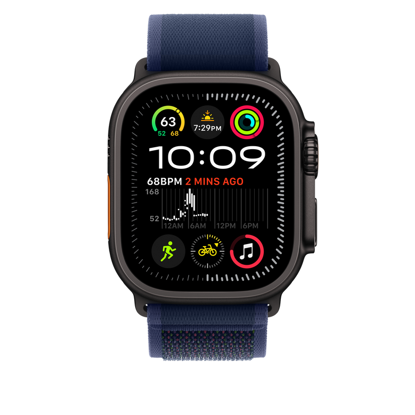 Apple pašček Trail Loop M/L v modri barvi za Apple Watch velikosti 49 mm - iSTYLE SI