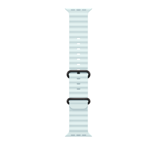 Apple pašček Ocean Band v ledeno modri barvi za Apple Watch velikosti 49 mm - iSTYLE SI