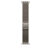 Apple pašček Titanium Milanese Loop Medium v barvi naravnega titana za Apple Watch velikosti 49 mm - iSTYLE SI