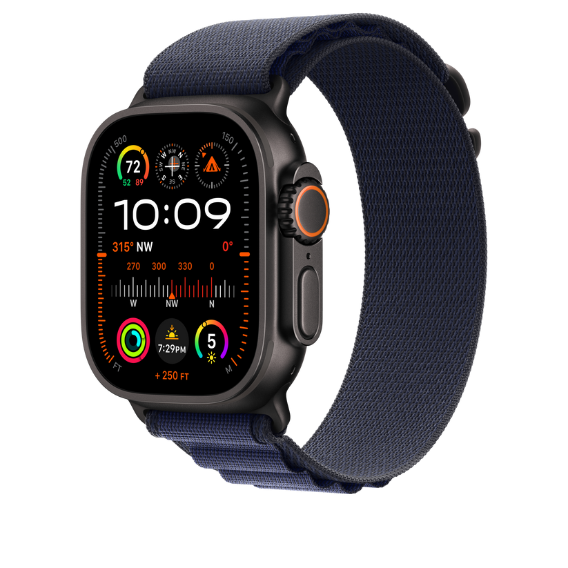 Apple pašček Alpine Loop Large v mornarski barvi za Apple Watch velikosti 49 mm - iSTYLE SI