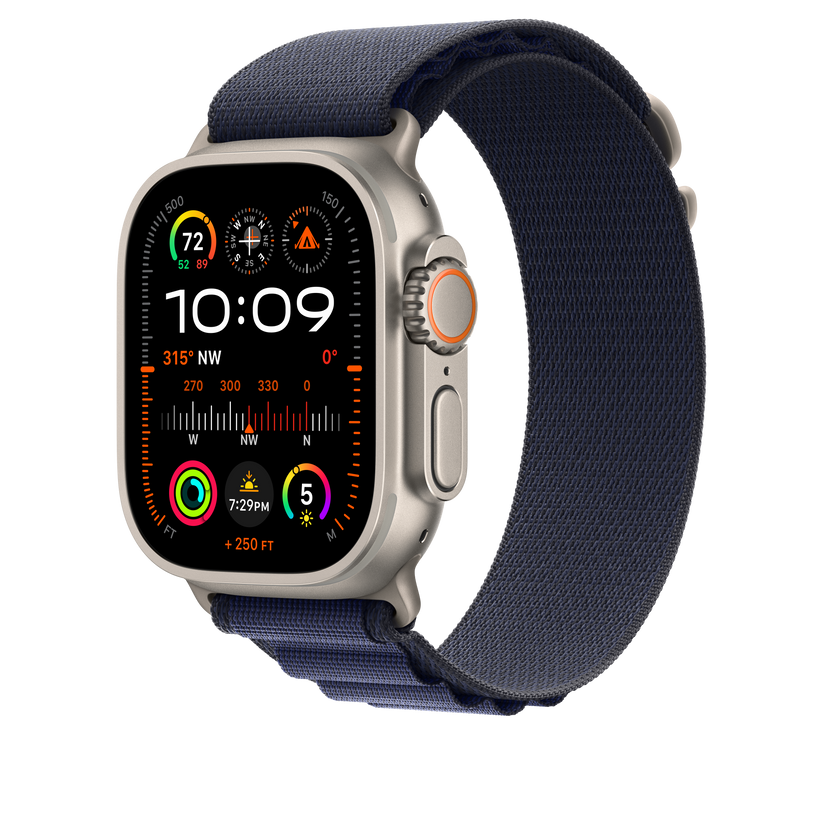 Apple pašček Alpine Loop Medium v mornarski barvi za Apple Watch velikosti 49 mm - iSTYLE SI