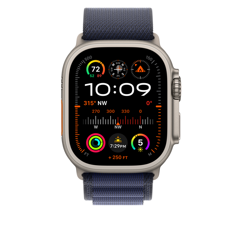 Apple pašček Alpine Loop Medium v mornarski barvi za Apple Watch velikosti 49 mm - iSTYLE SI