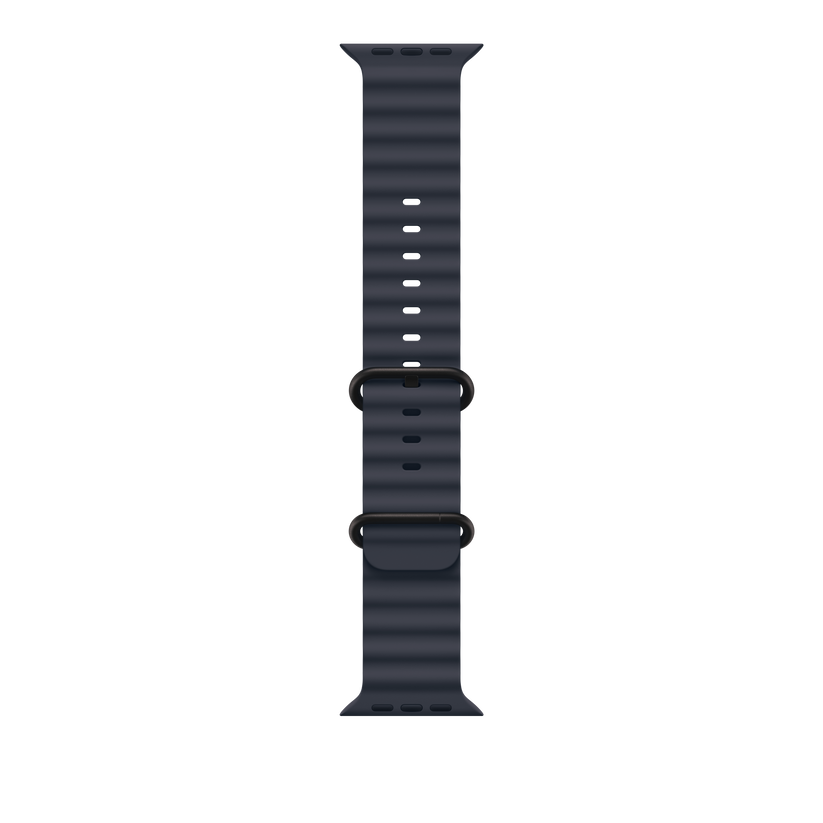 Apple pašček Ocean Band v mornarski barvi za Apple Watch velikosti 49 mm - iSTYLE SI