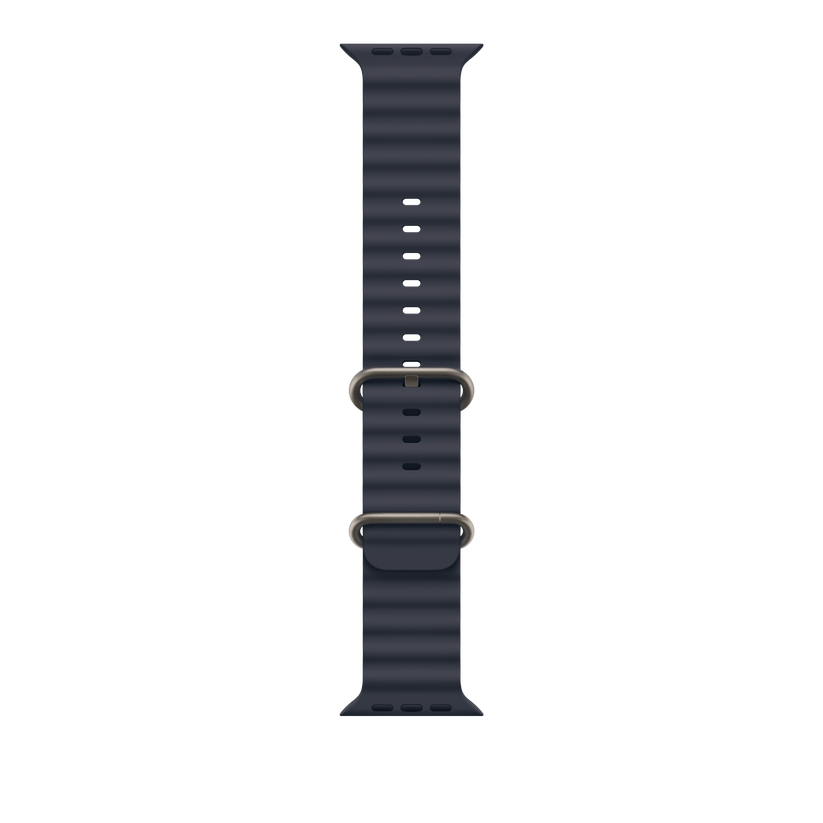 Apple pašček Ocean Band v mornarski barvi za Apple Watch velikosti 49 mm - iSTYLE SI