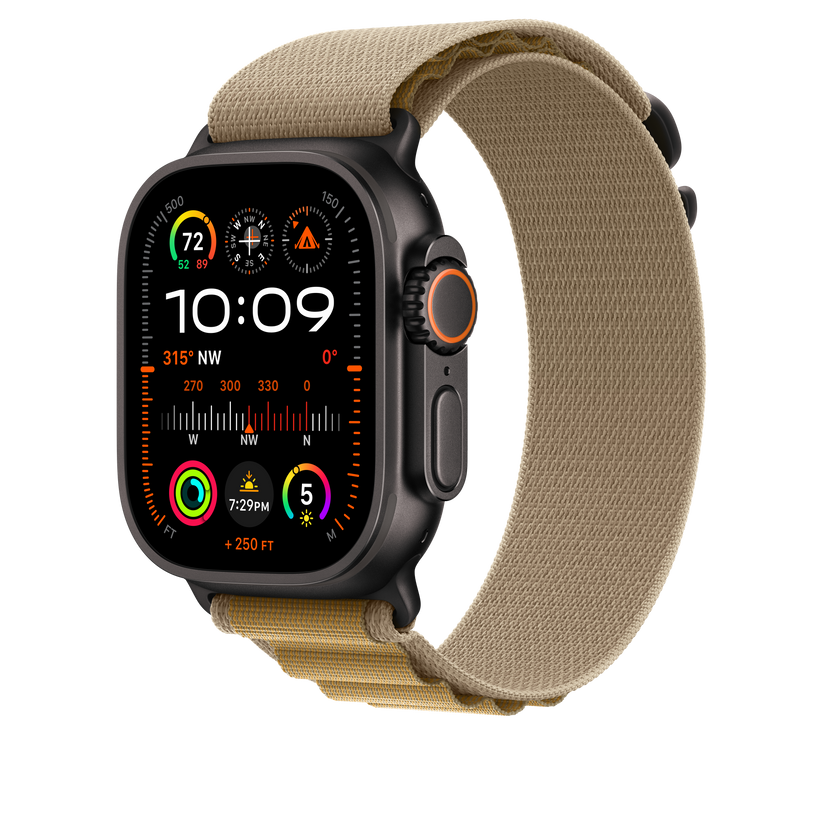 Apple pašček Alpine Loop Large v rjavi barvi za Apple Watch velikosti 49 mm - iSTYLE SI