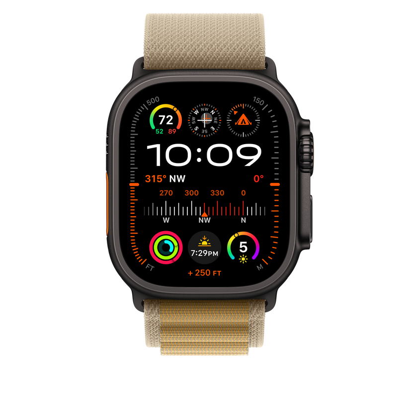 Apple pašček Alpine Loop Large v rjavi barvi za Apple Watch velikosti 49 mm - iSTYLE SI