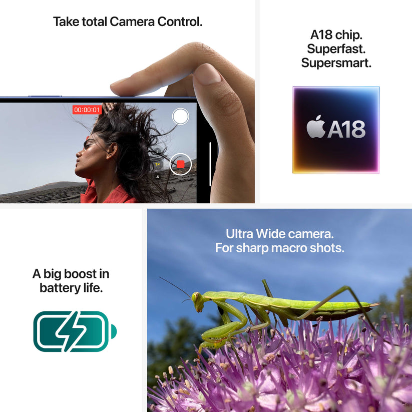 iPhone 16: 128 GB - črn - iSTYLE SI