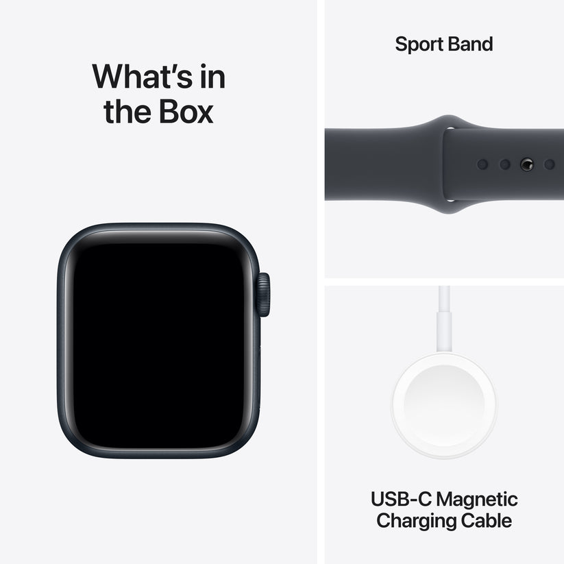 Apple Watch SE: GPS, 40mm, ohišje iz aluminija v polnočni barvi, pašček Sport Band v polnočni barvi - S/M - iSTYLE SI