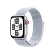 Apple Watch SE GPS + Cellular 40mm Silver Aluminium Case with Blue Cloud Sport Loop - iSTYLE SI