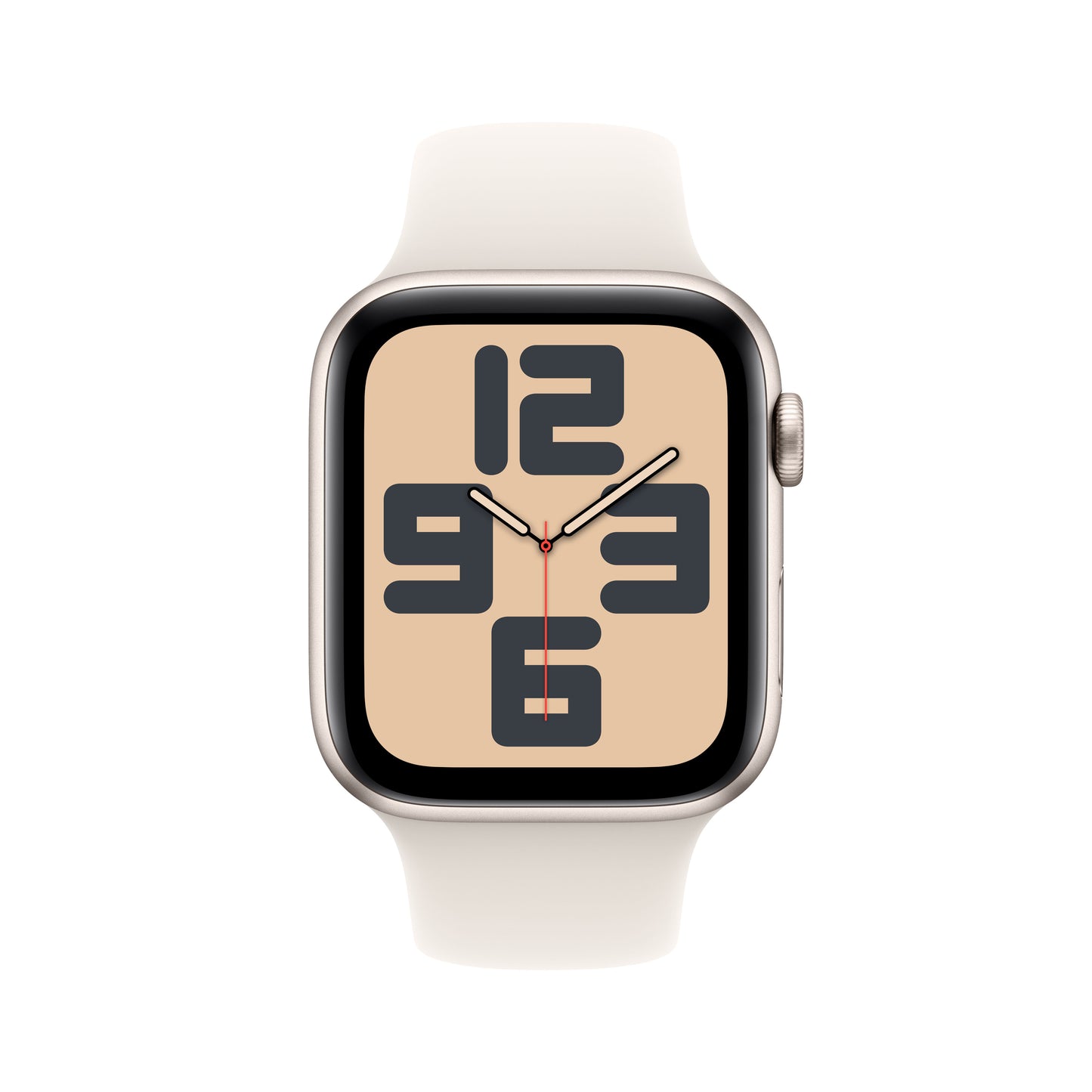 Apple Watch SE: GPS, 44mm, ohišje iz aluminija v zvezdnati barvi, pašček Sport Band v zvezdnati barvi - S/M - iSTYLE SI