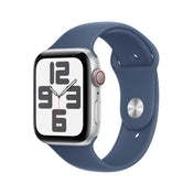 Apple Watch SE GPS + Cellular 44mm Silver Aluminium Case with Denim Sport Band - S/M - iSTYLE SI