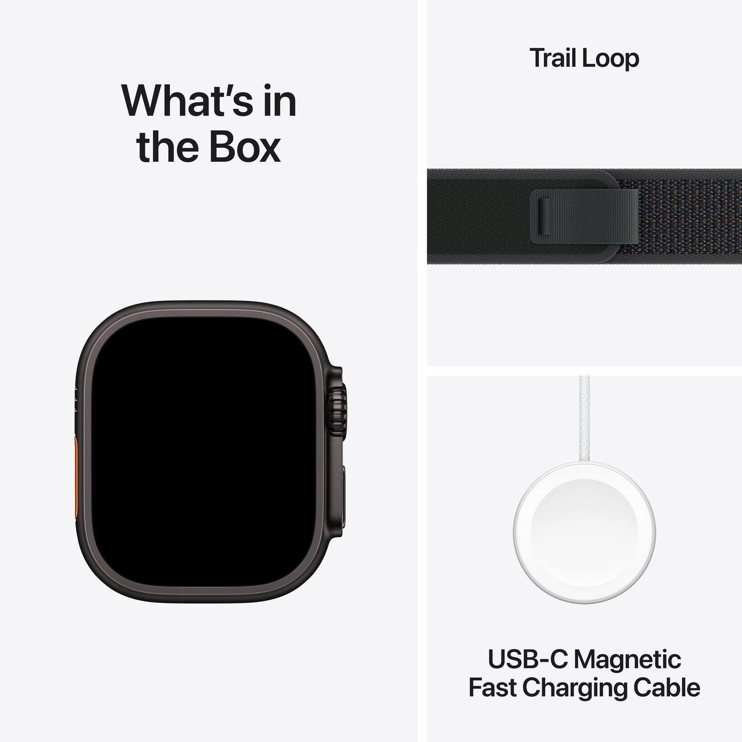 Apple Watch Ultra 2: GPS + Cellular, 49mm, ohišje iz titana v črni titan barvi, pašček Trail Loop v črni barvi - M/L - iSTYLE SI