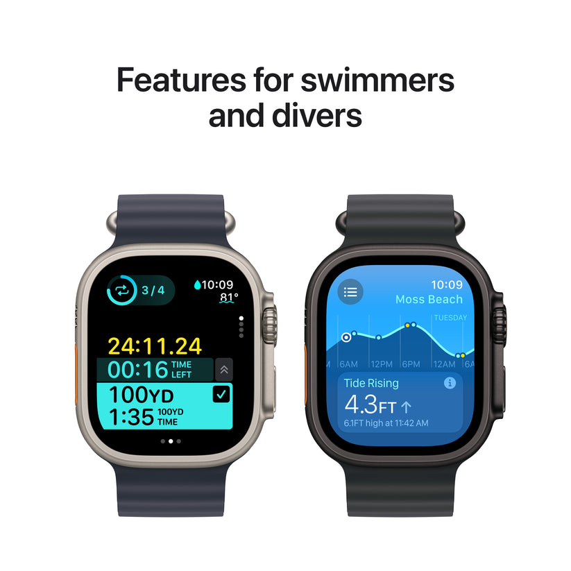 Apple Watch Ultra 2: GPS + Cellular, 49mm, ohišje iz titana v naravni titan barvi, pašček Trail Loop v modri barvi - S/M - iSTYLE SI