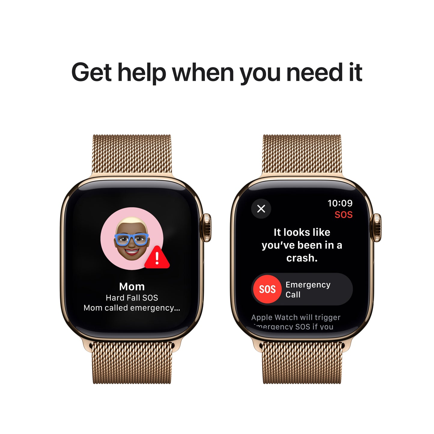 Apple Watch Series 10 GPS + Cellular 42mm Gold Titanium Case with Gold Milanese Loop - iSTYLE SI