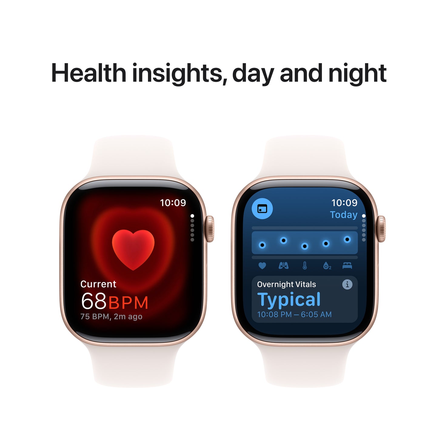 Apple Watch Series 10: GPS, 46mm, ohišje iz aluminija v rožnato zlati barvi, pašček Sport Band v barvi svetlega rdečila - M/L - iSTYLE SI