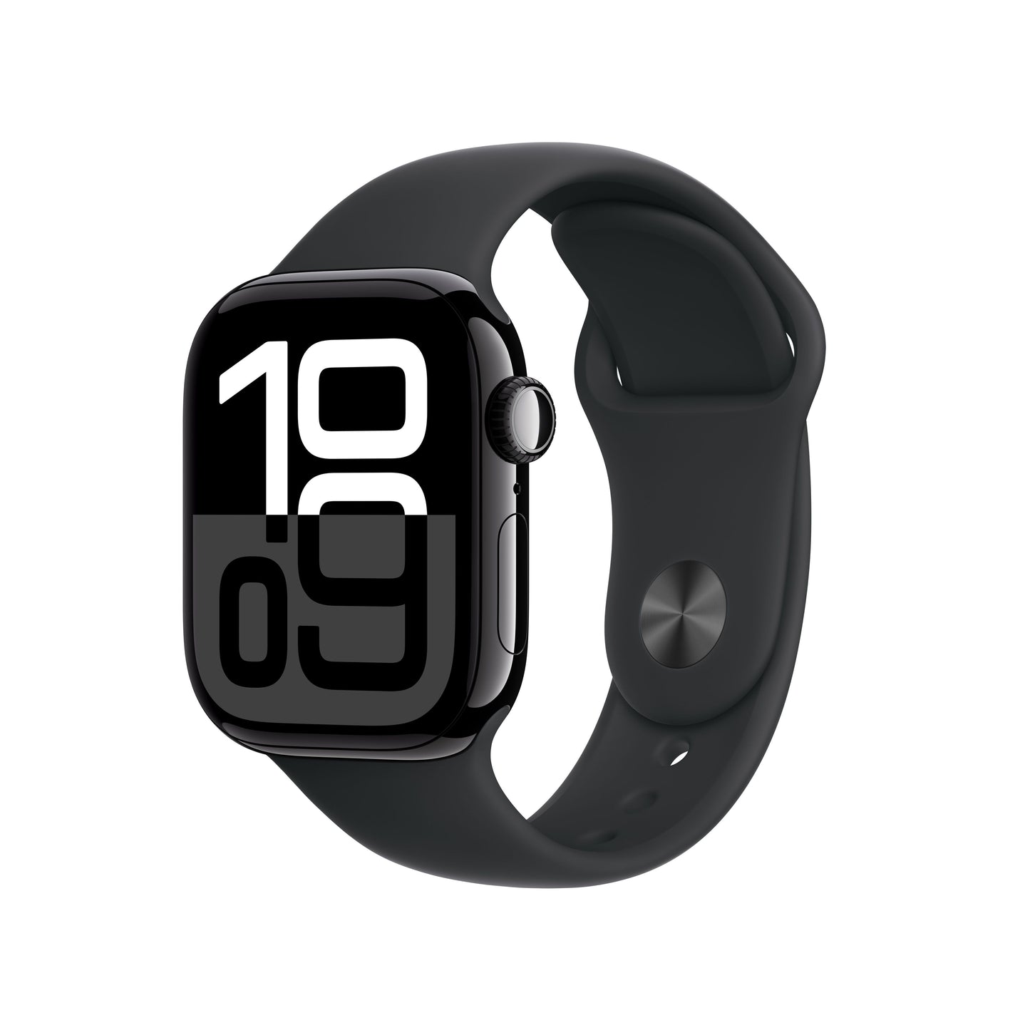 Apple Watch Series 10 GPS + Cellular 42mm Jet Black Aluminium Case with Black Sport Band - S/M - iSTYLE SI