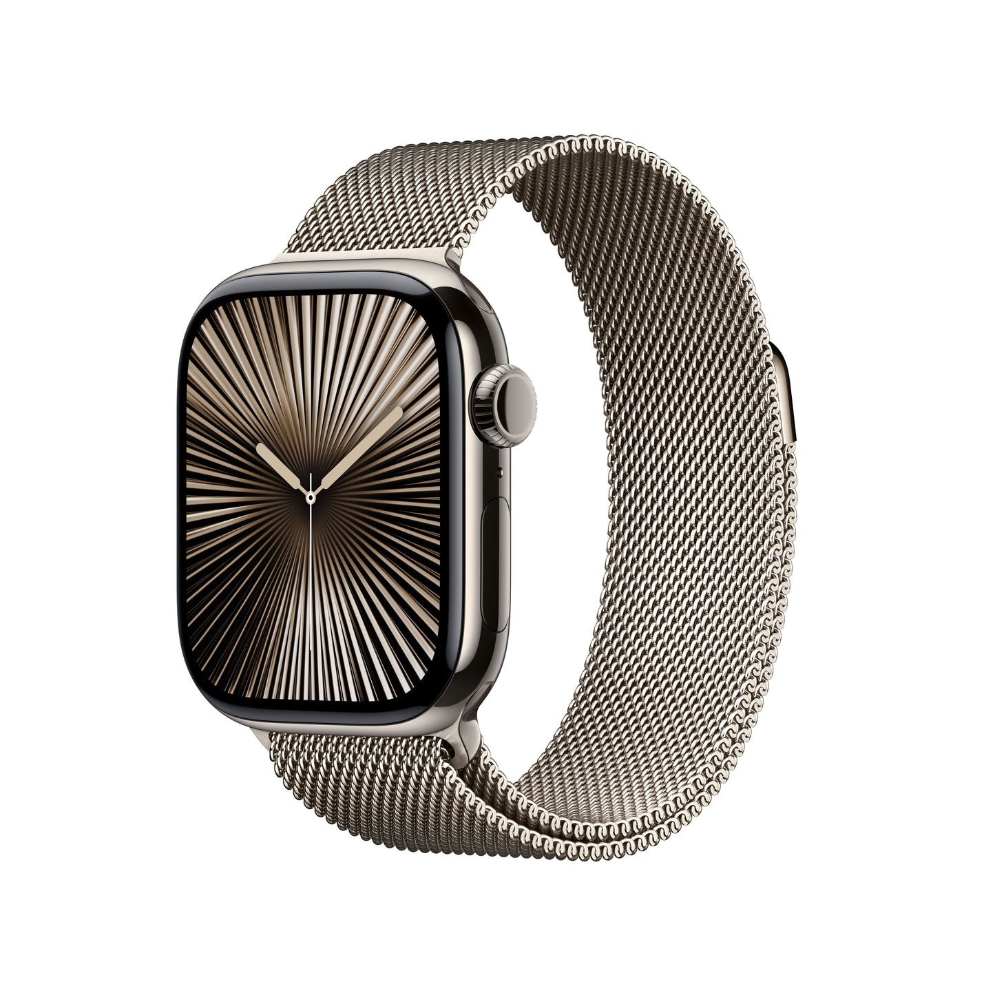 Apple Watch Series 10 GPS + Cellular 42mm Natural Titanium Case with Natural Milanese Loop - iSTYLE SI