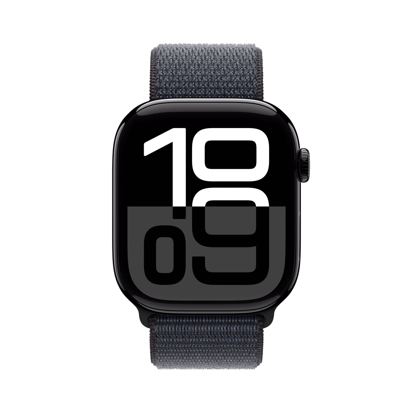 Apple Watch Series 10: GPS, 46mm, ohišje iz aluminija v intenzivno črni barvi, pašček Sport Loop v barvi črnila - iSTYLE SI
