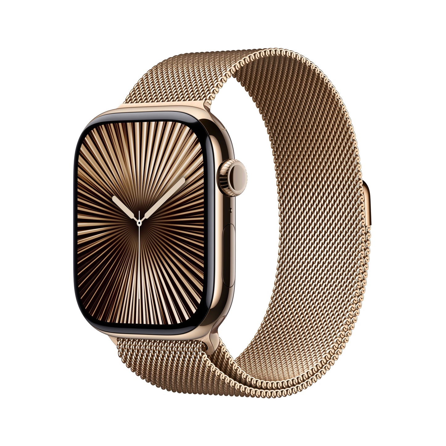 Apple Watch Series 10 GPS + Cellular 46mm Gold Titanium Case with Gold Milanese Loop - S/M - iSTYLE SI