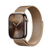 Apple Watch Series 10 GPS + Cellular 46mm Gold Titanium Case with Gold Milanese Loop - S/M - iSTYLE SI