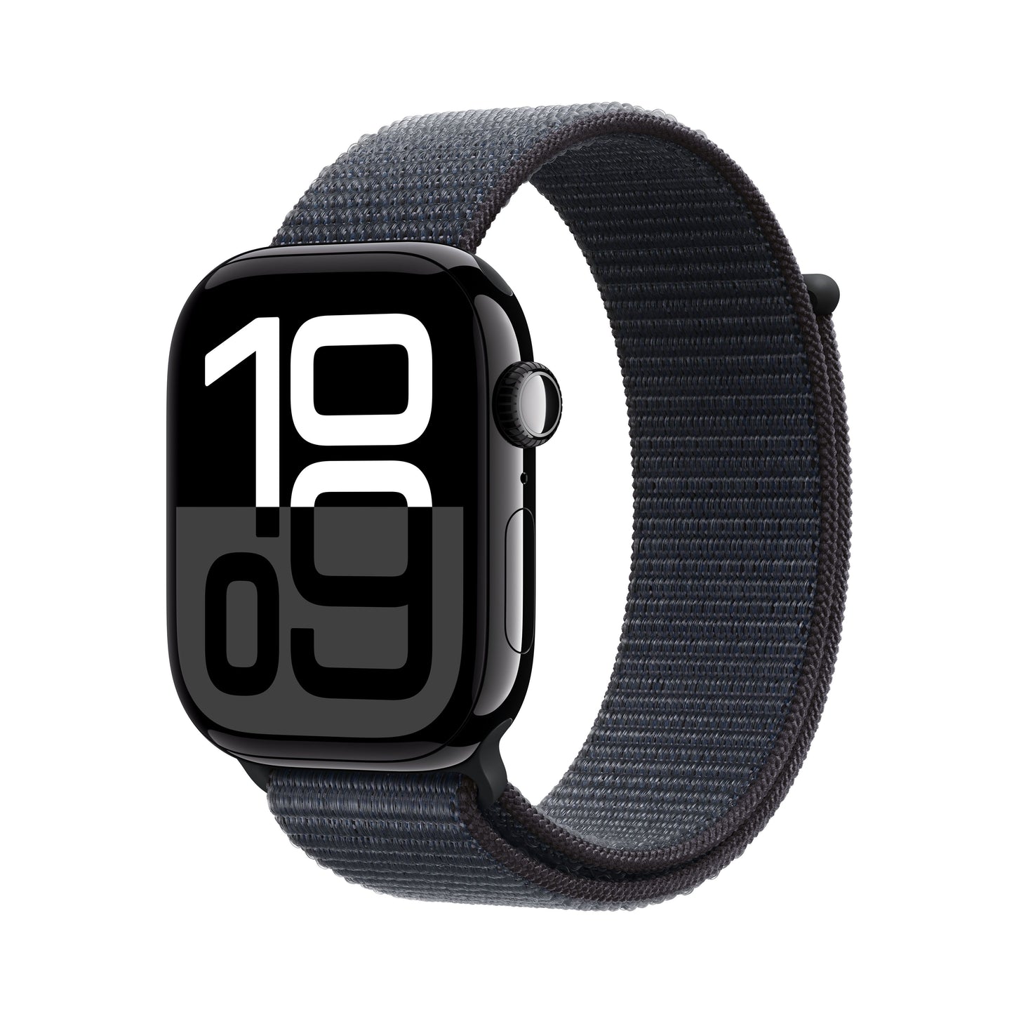 Apple Watch Series 10 GPS + Cellular 46mm Jet Black Aluminium Case with Ink Sport Loop - iSTYLE SI