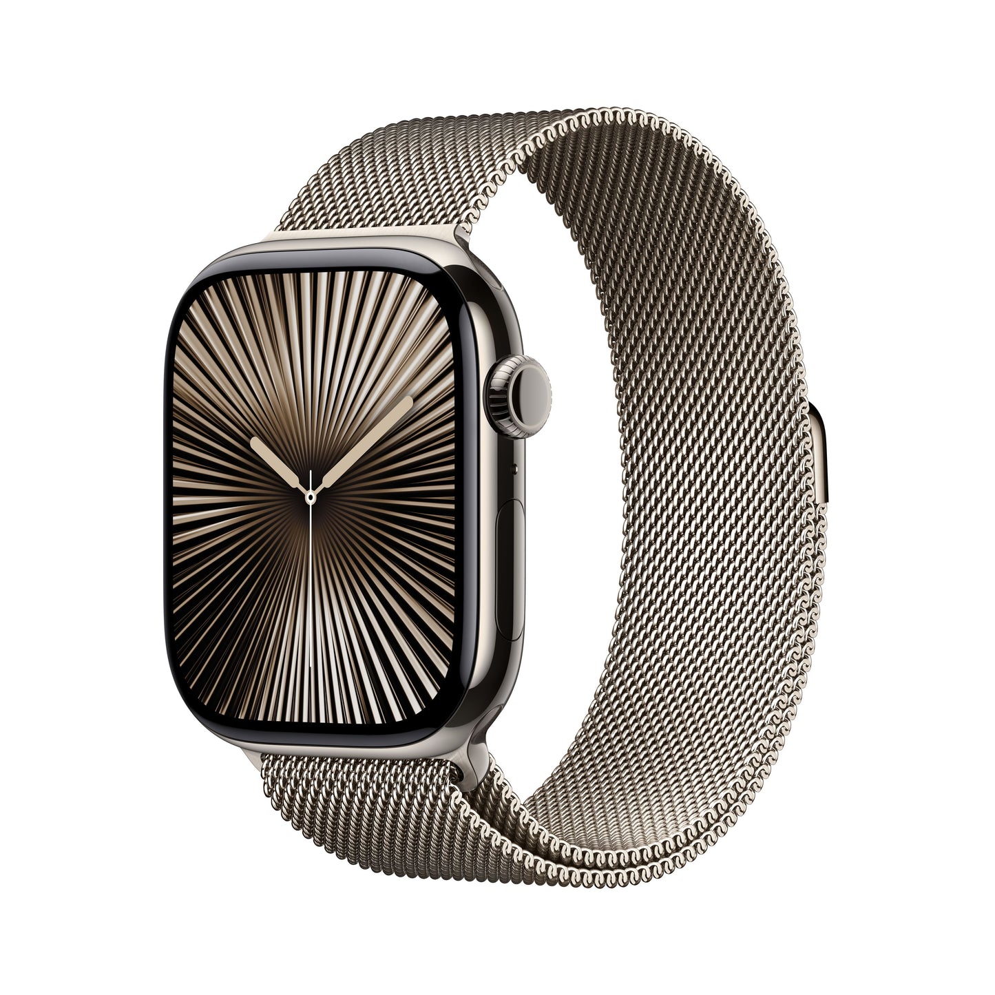 Apple Watch Series 10 GPS + Cellular 46mm Natural Titanium Case with Natural Milanese Loop - M/L - iSTYLE SI