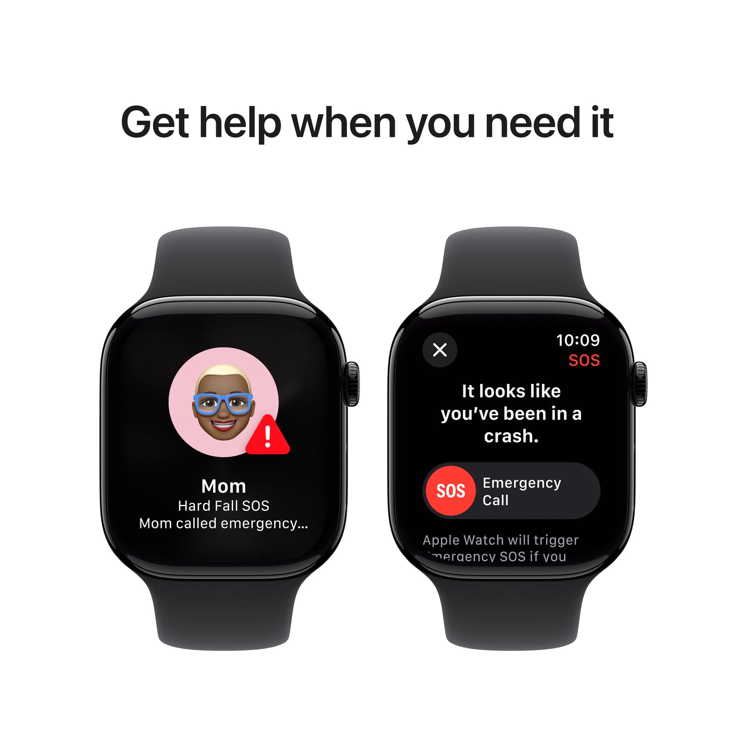 Apple Watch Series 10: GPS, 46mm, ohišje iz aluminija v intenzivno črni barvi, pašček Sport Band v črni barvi - S/M - iSTYLE SI