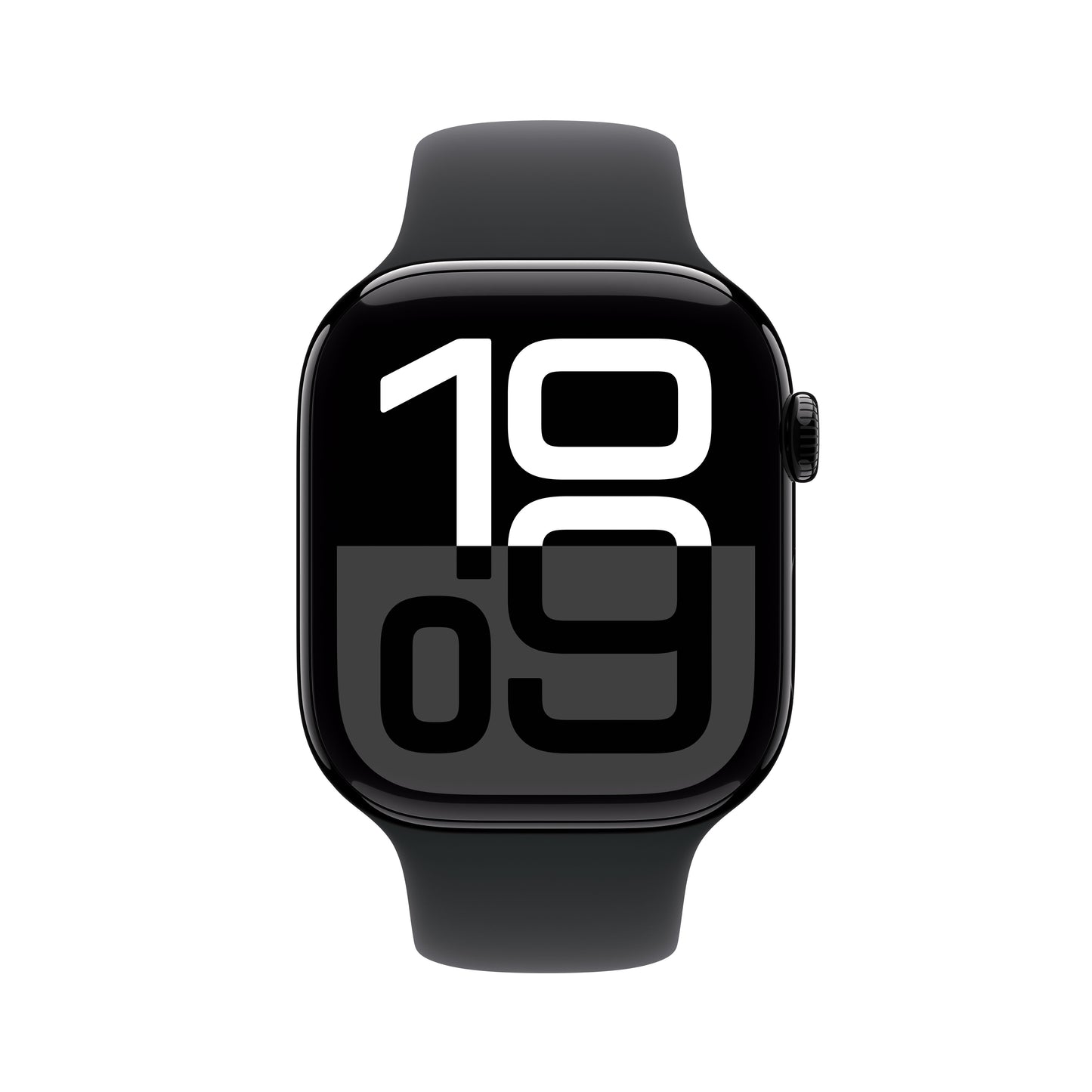 Apple Watch Series 10: GPS, 46mm, ohišje iz aluminija v intenzivno črni barvi, pašček Sport Band v črni barvi - S/M - iSTYLE SI