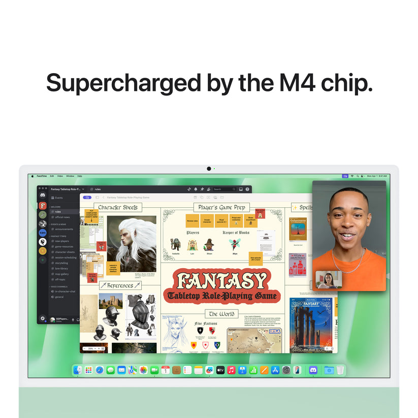 iMac 24 z zaslonom Retina 4,5K: M4 z 10‑jedrno CPE in 10‑jedrno GPE, 256 GB SSD - zelen - iSTYLE SI