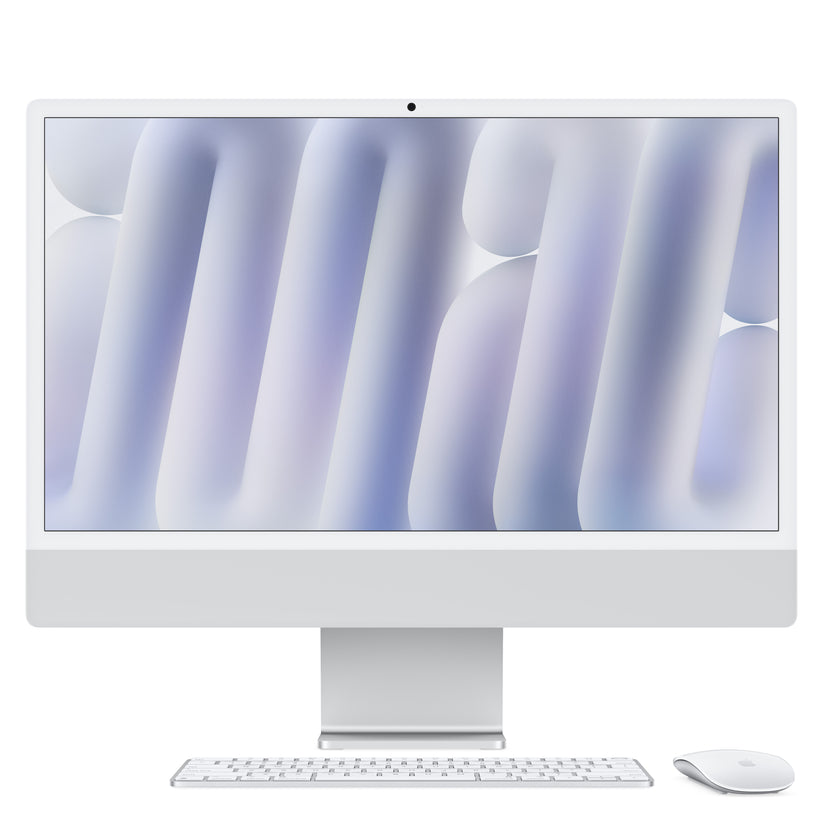 iMac 24 z zaslonom Retina 4,5K: M4 z 10‑jedrno CPE in 10‑jedrno GPE, 512 GB SSD - srebrn - iSTYLE SI