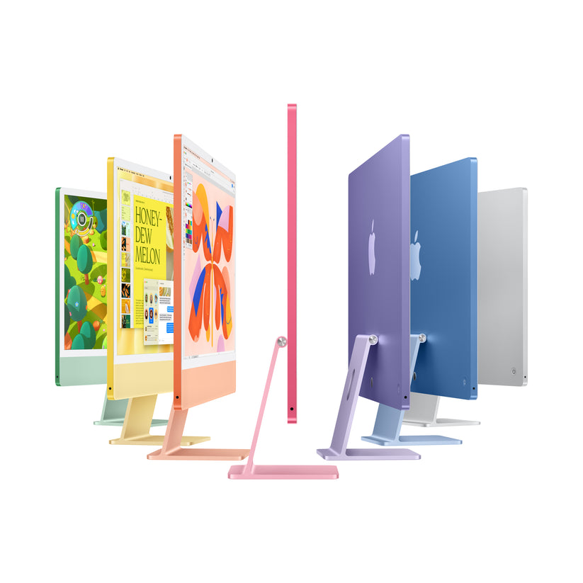iMac 24 z zaslonom Retina 4,5K: M4 z 10‑jedrno CPE in 10‑jedrno GPE, 512 GB SSD - srebrn - iSTYLE SI