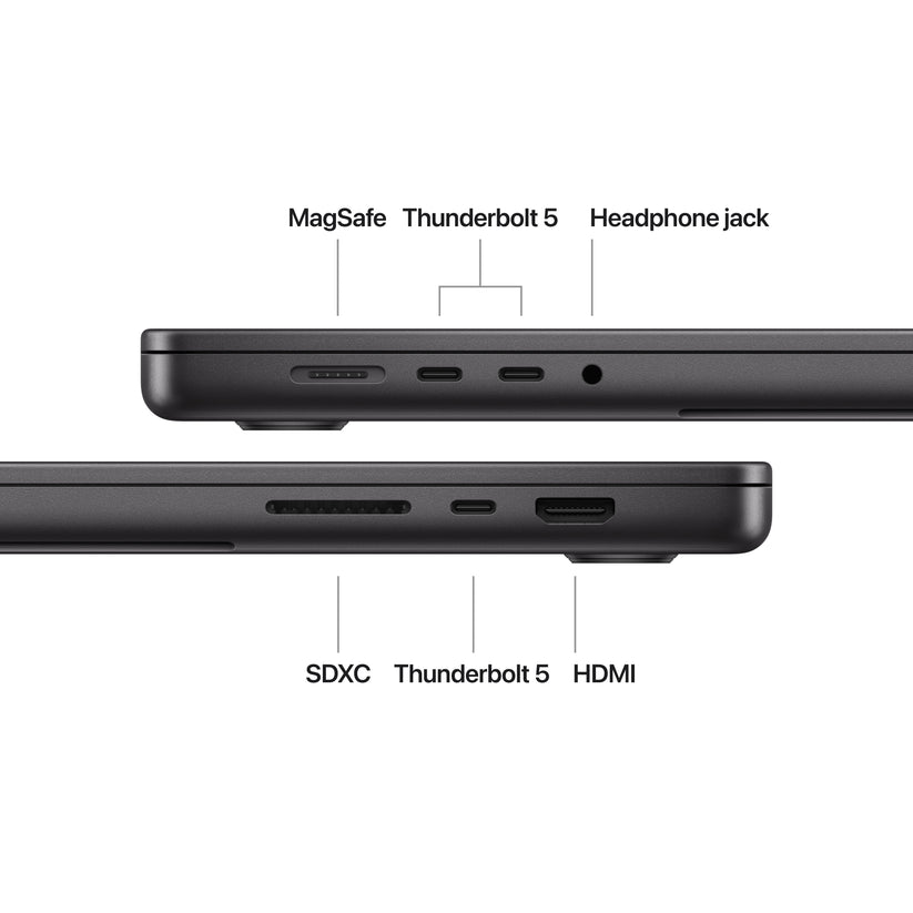 MacBook Pro 16: M4 Pro s 14‑jedrno CPE in 20‑jedrno GPE, 512 GB SSD - vesoljno črn - iSTYLE SI