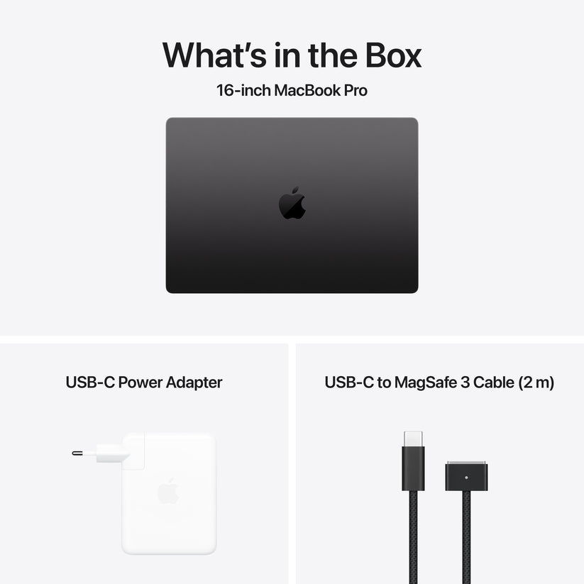 MacBook Pro 16: M4 Pro s 14‑jedrno CPE in 20‑jedrno GPE, 512 GB SSD - vesoljno črn - iSTYLE SI