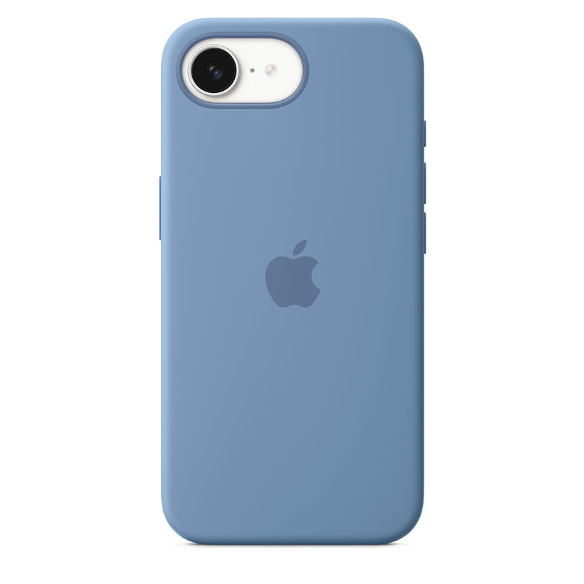 Apple silikonski ovitek z MagSafe za iPhone 16e - Winter Blue - iSTYLE SI