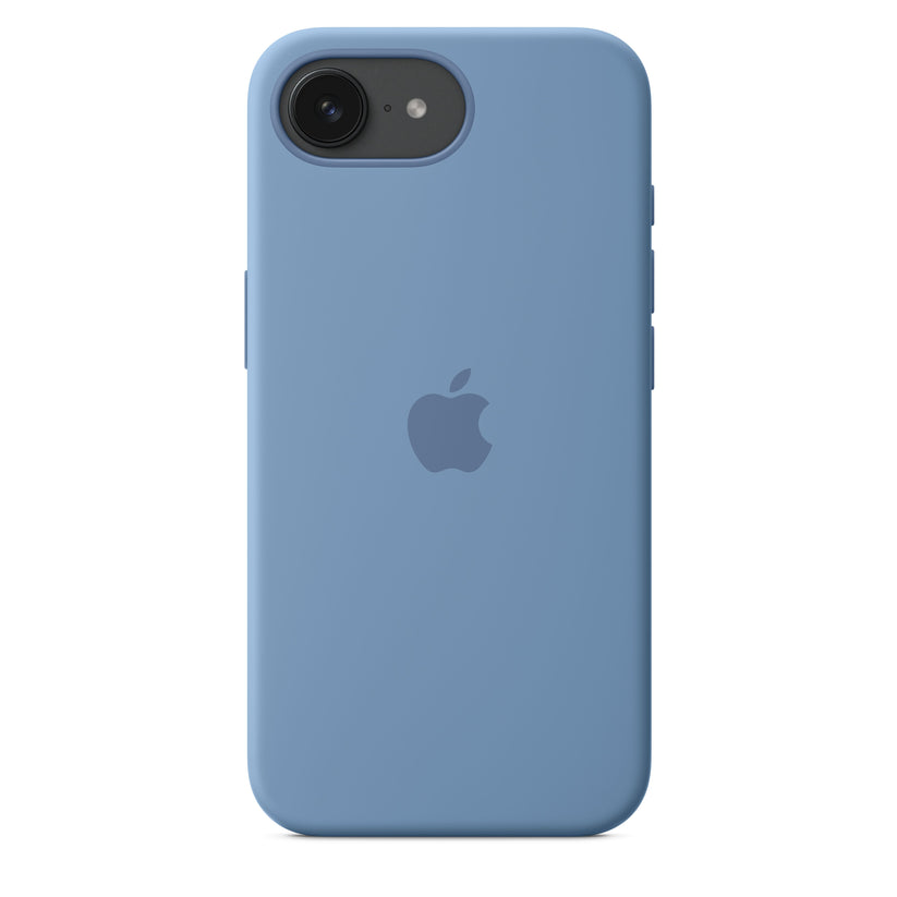 Apple silikonski ovitek z MagSafe za iPhone 16e - Winter Blue - iSTYLE SI