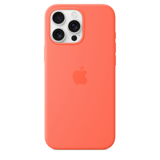 Apple silikonski ovitek z MagSafe za iPhone 16 Pro Max - mandarina - iSTYLE SI