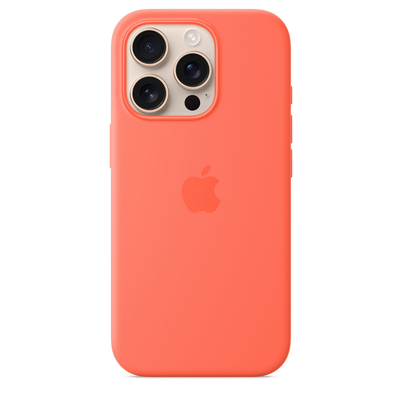 Apple silikonski ovitek z MagSafe za iPhone 16 Pro - mandarina - iSTYLE SI