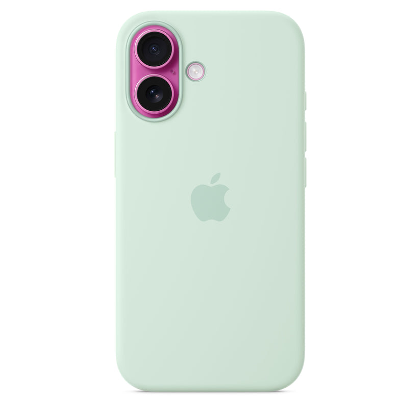 Apple silikonski ovitek z MagSafe za iPhone 16 - akvamarin - iSTYLE SI