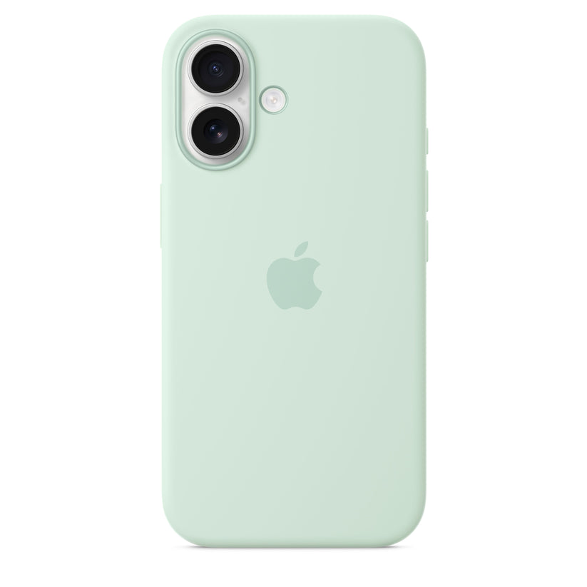 Apple silikonski ovitek z MagSafe za iPhone 16 - akvamarin - iSTYLE SI