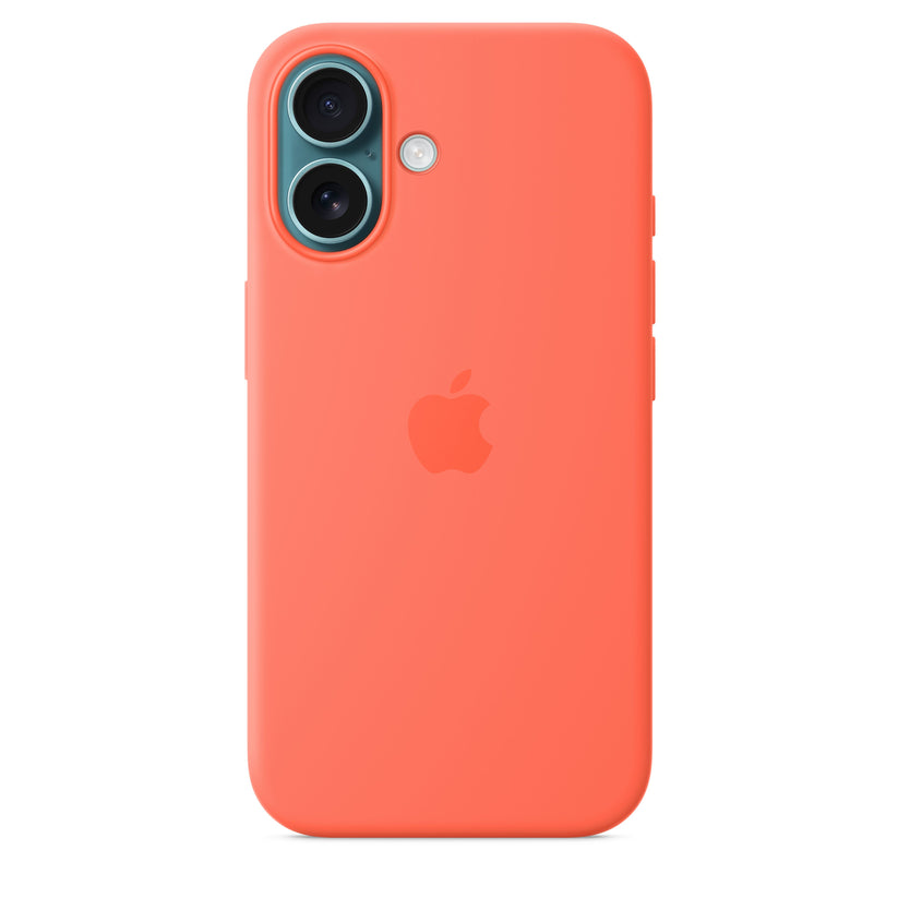 Apple silikonski ovitek z MagSafe za iPhone 16 - mandarina - iSTYLE SI