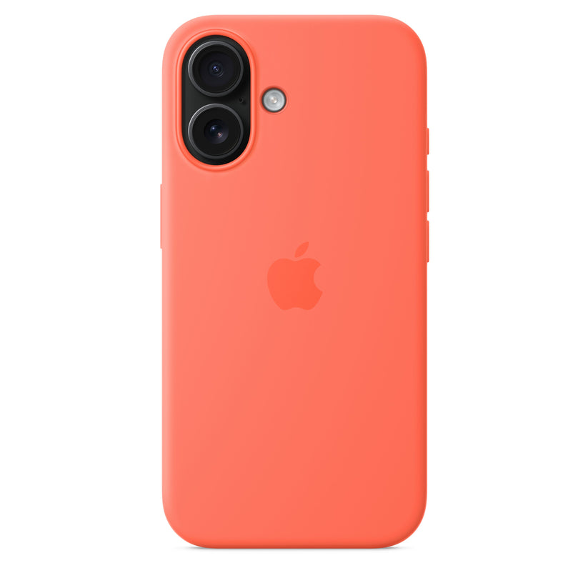 Apple silikonski ovitek z MagSafe za iPhone 16 - mandarina - iSTYLE SI
