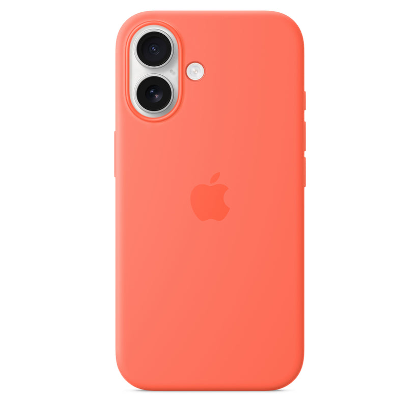 Apple silikonski ovitek z MagSafe za iPhone 16 - mandarina - iSTYLE SI