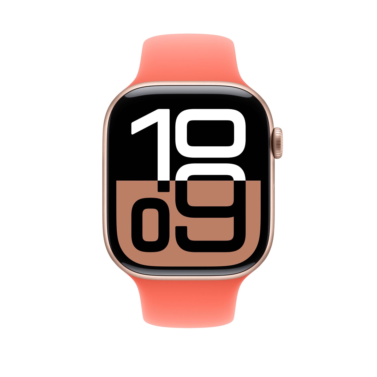 Apple pašček Sport Band M/L v barvi mandarine za Apple Watch velikosti 46 mm - iSTYLE SI