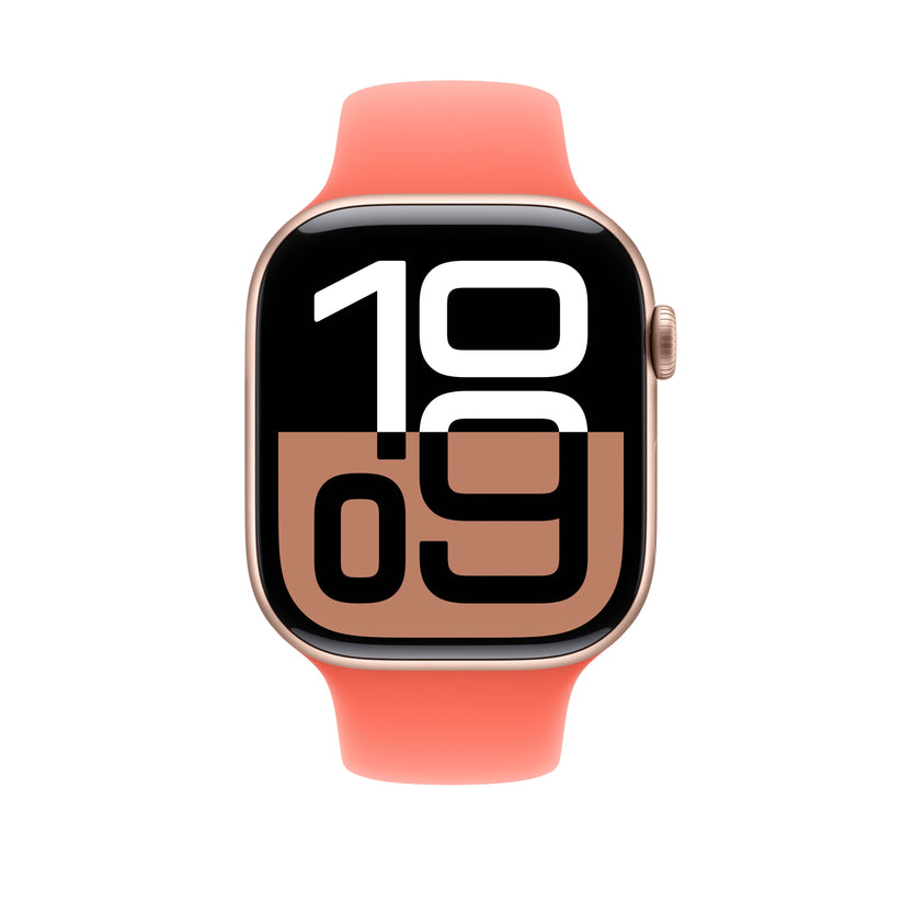 Apple pašček Sport Band M/L v barvi mandarine za Apple Watch velikosti 46 mm - iSTYLE SI