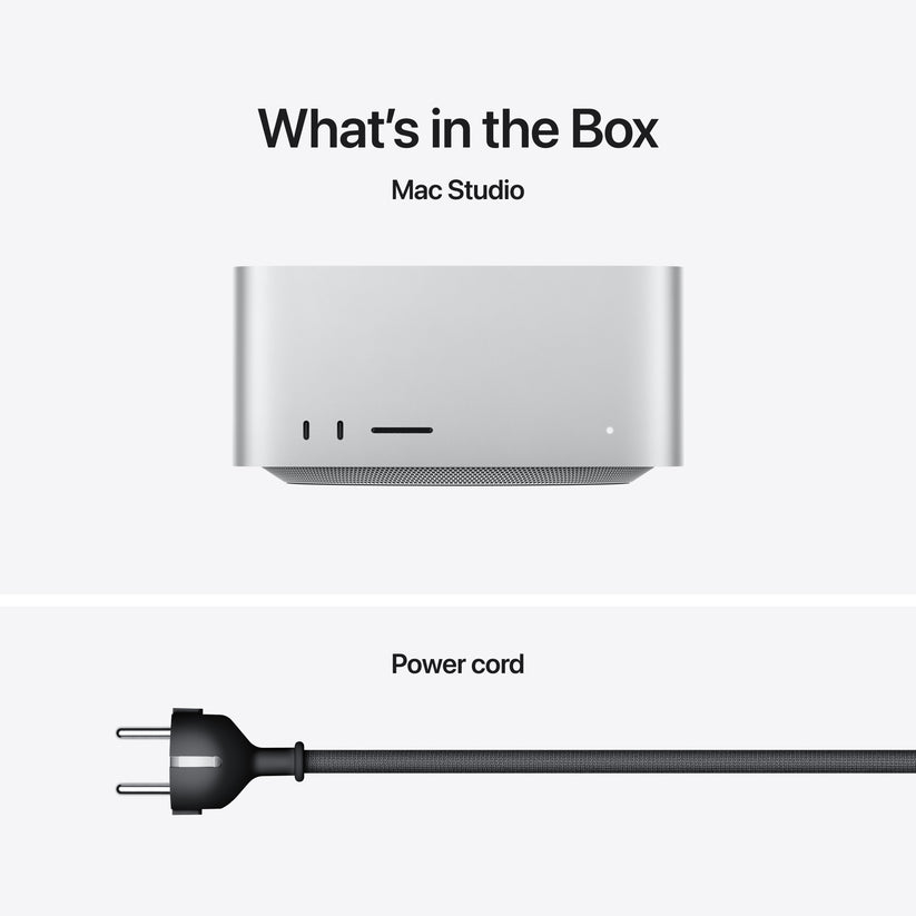 Mac Studio: M3 Ultra z 28-jedrno CPE in 60-jedrno GPE, 96 GB, 1 TB SSD - iSTYLE SI