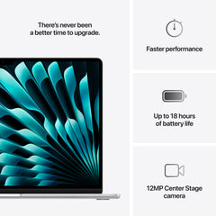 MacBook Air 15: M4 z 10‑jedrno CPE in 10‑jedrno GPE, 512 GB SSD - srebrn - iSTYLE SI