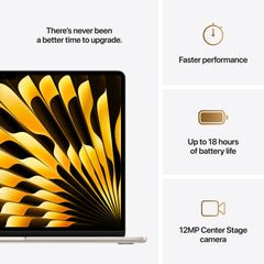 MacBook Air 15: M4 z 10‑jedrno CPE in 10‑jedrno GPE, 512 GB SSD - zvezdnata - iSTYLE SI