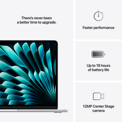MacBook Air 13: M4 z 10‑jedrno CPE in 8‑jedrno GPE, 256 GB SSD - srebrn - iSTYLE SI