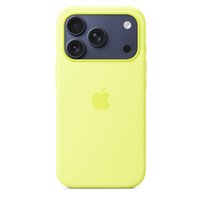 iPhone 17 Pro Silicone Case with MagSafe – Neon Yellow - iSTYLE SI
